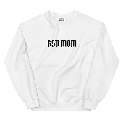 GSD Mom Sweatshirt for German Shepherd lovers, white color - GSD Colony