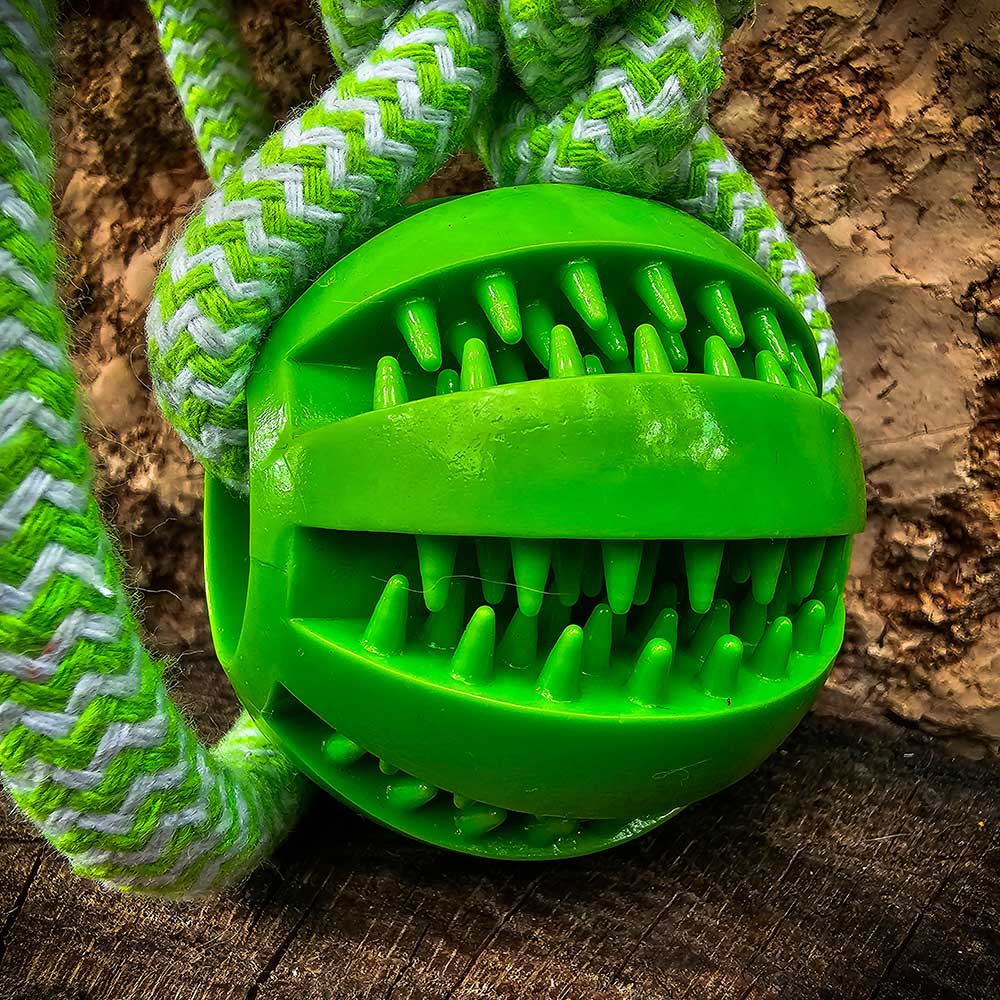 RuffRope® Teething German Shepherd ball