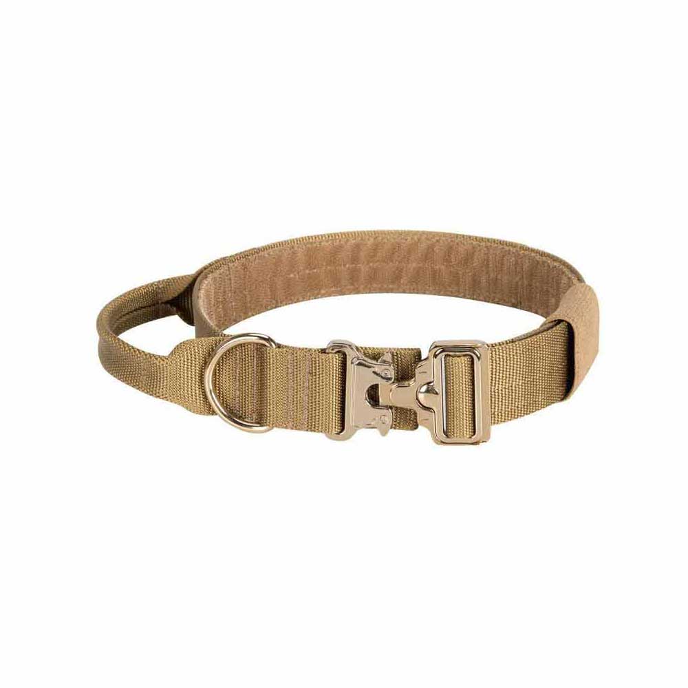 Tactical K9 German Shepherd Dog Khaki Collar With Handle