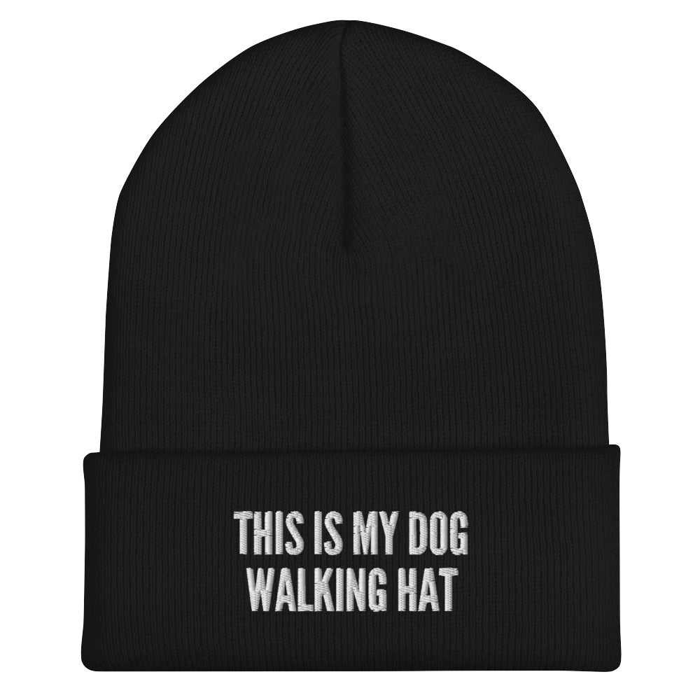 This is my dog walking het beanie made for German Shepherd lovers and owners, black color - GSD Colony
