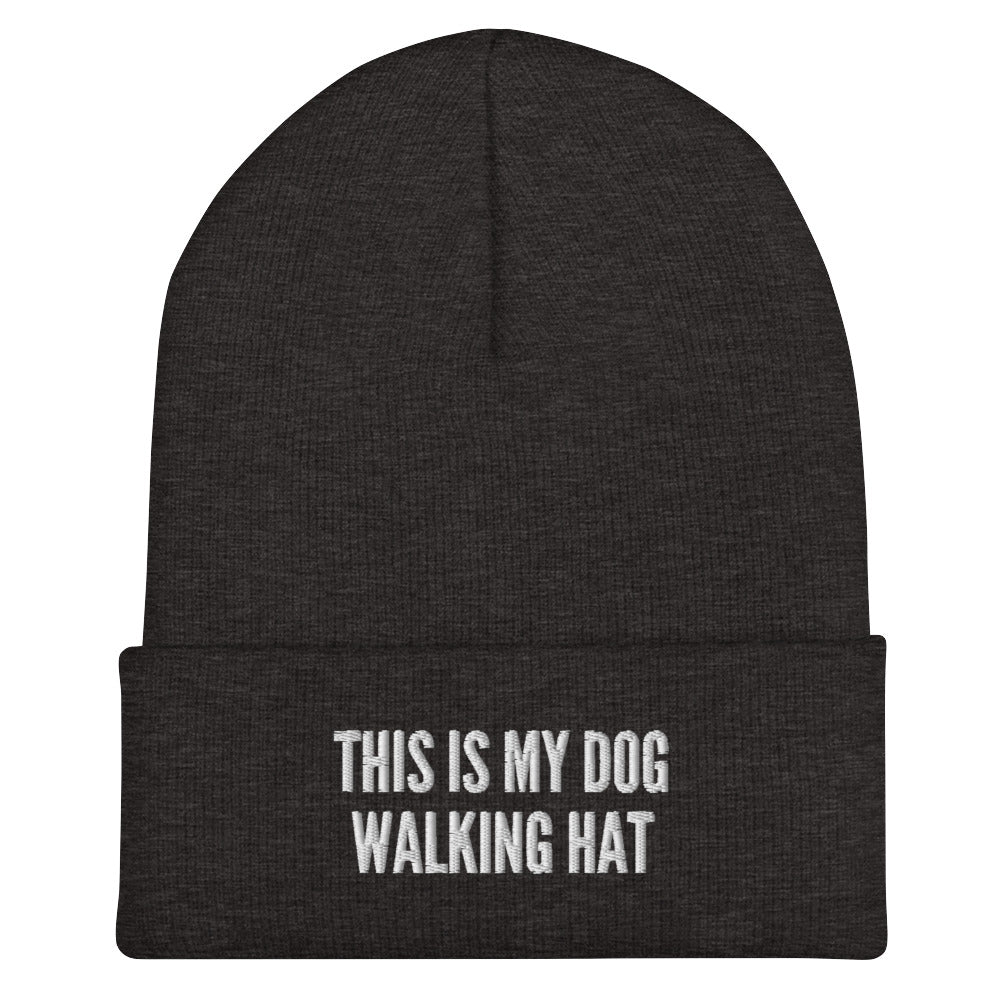 This is my dog walking het beanie made for German Shepherd lovers and owners, grey color - GSD Colony