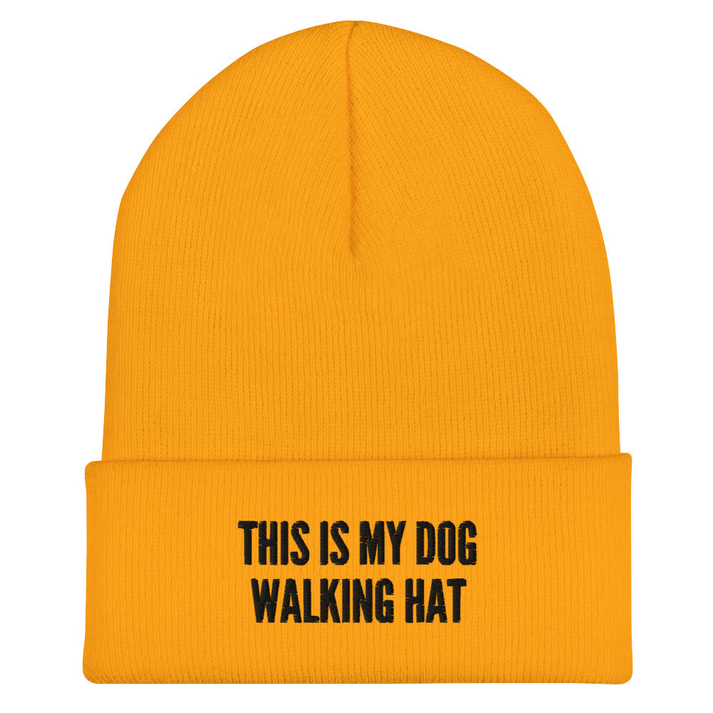 This is my dog walking het beanie made for German Shepherd lovers and owners, yellow color - GSD Colony