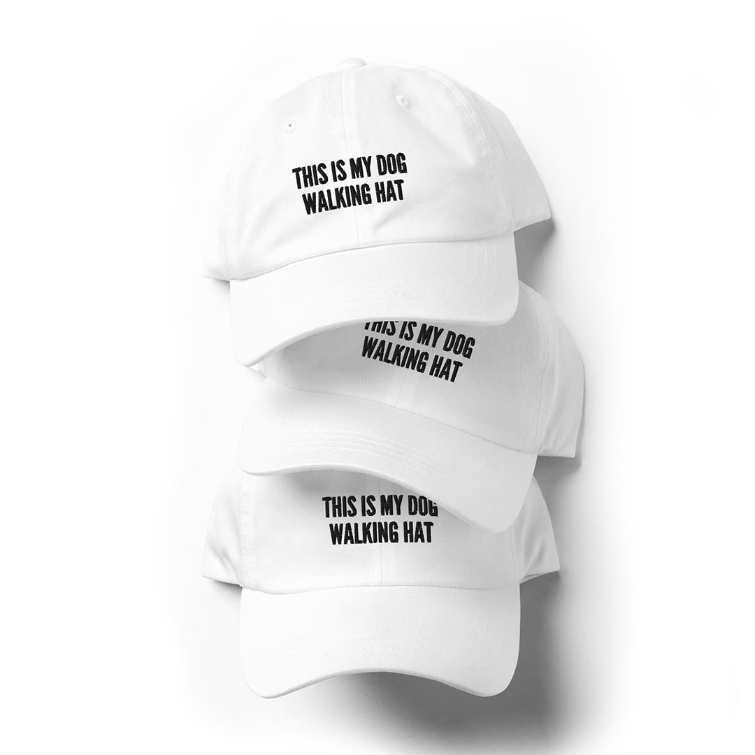 This is my dog walking hat made for German Shepherd lovers and owners, white color - GSD Colony