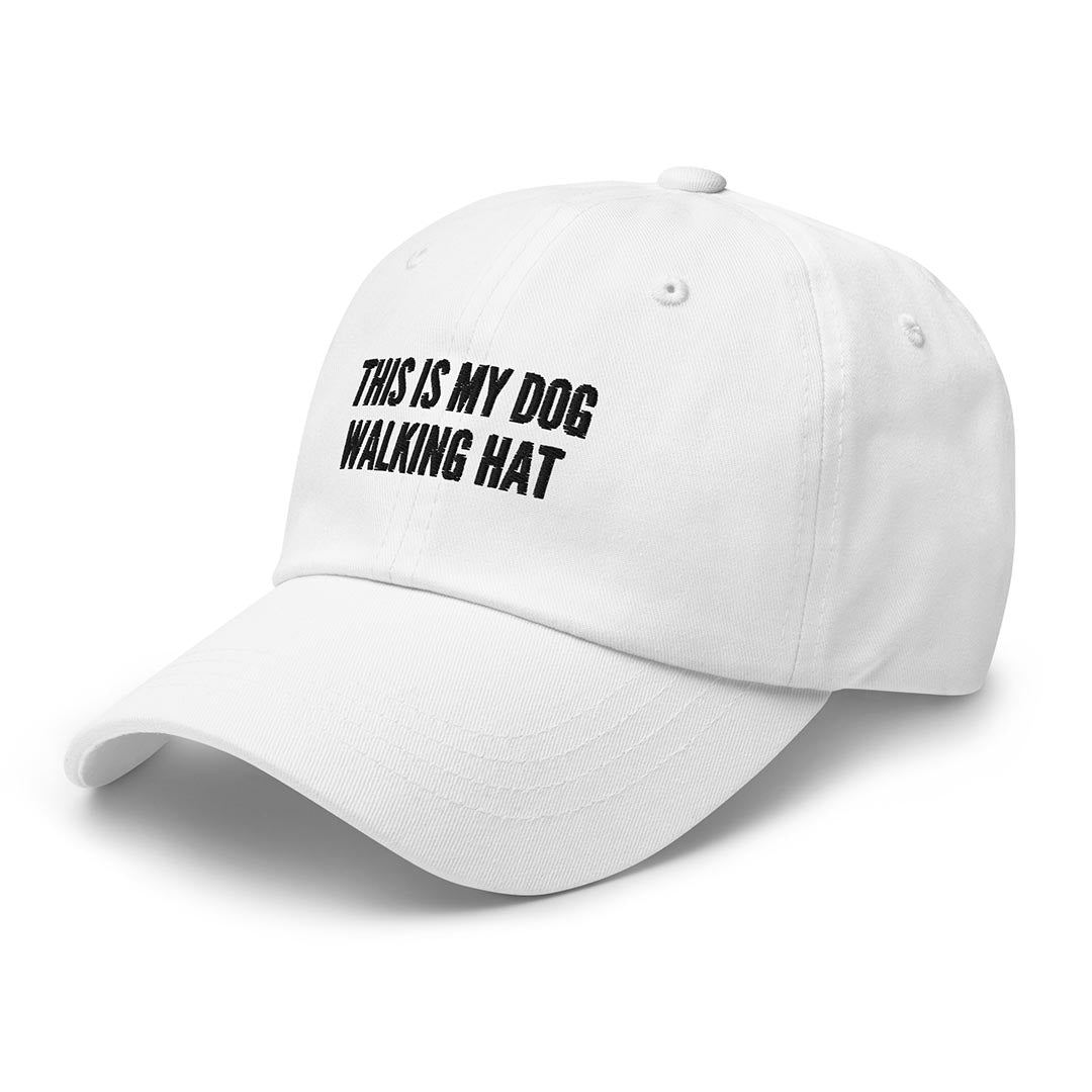 This is my dog walking hat made for German Shepherd lovers and owners, white color - GSD Colony