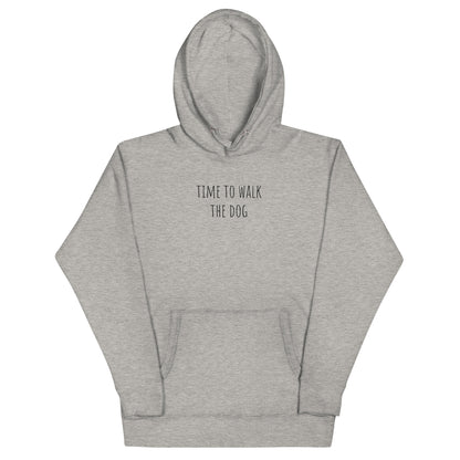 Time to walk the dog German Shepherd lover hoodie grey color - GSD Colony