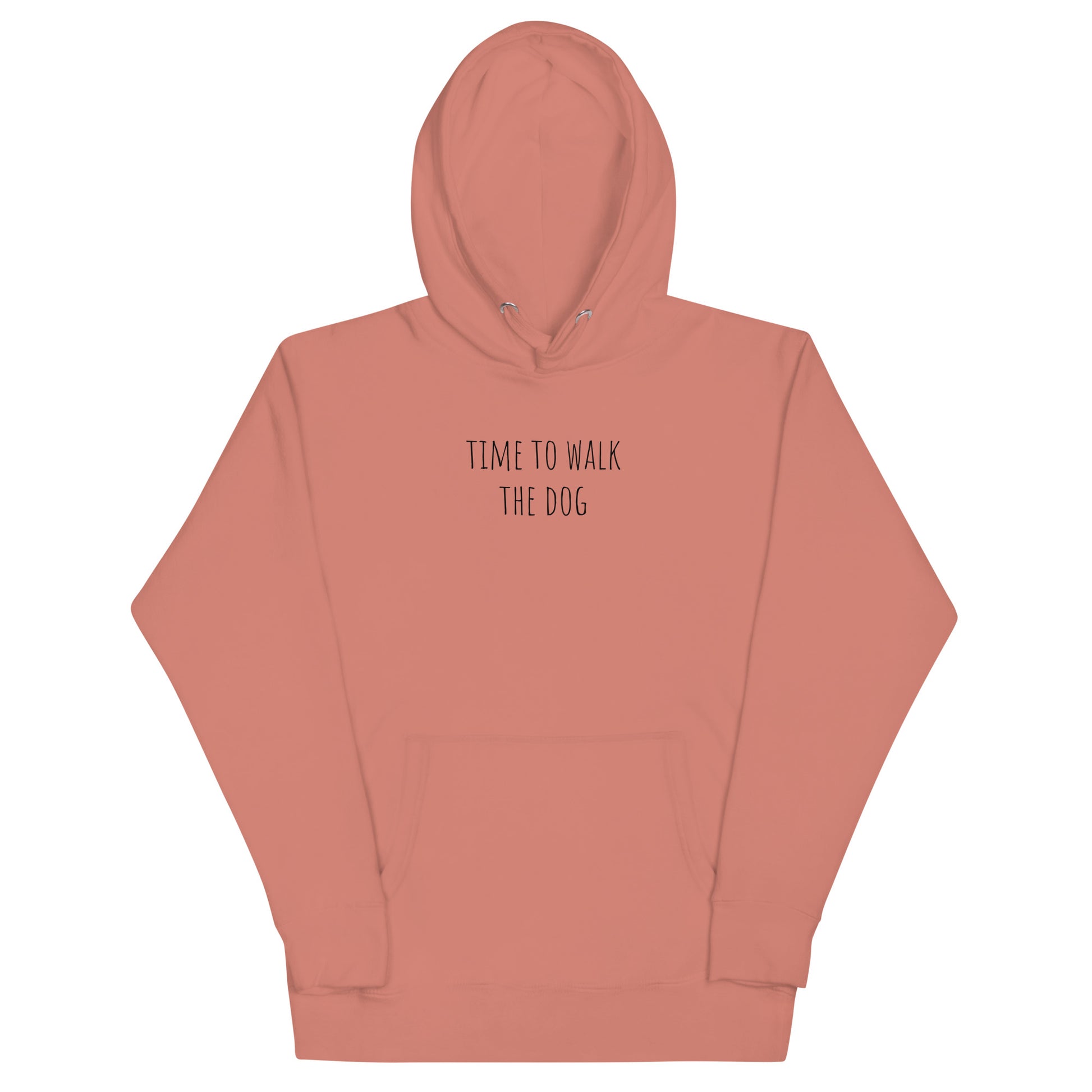 Time to walk the dog German Shepherd lover hoodie pink color - GSD Colony