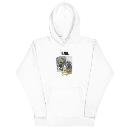 Train don't complain German Shepherd hoodie for dog lovers and owners, white color - GSD Colony