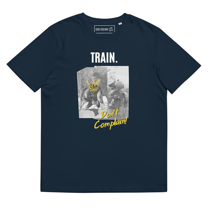 Train, Don't Complain German Shepherd Tshirt for lovers and owners, navy blue color color - GSD Colony