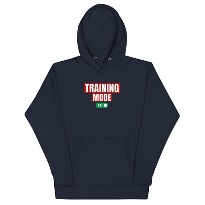 Training mode on dog lover owner hoodie, navy blue color - GSD Colony