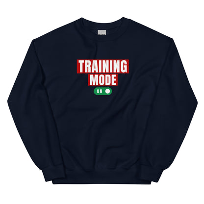 Training mode on German Shepherd dog lovers and owners sweatshirt, navy blue color - GSD Colony