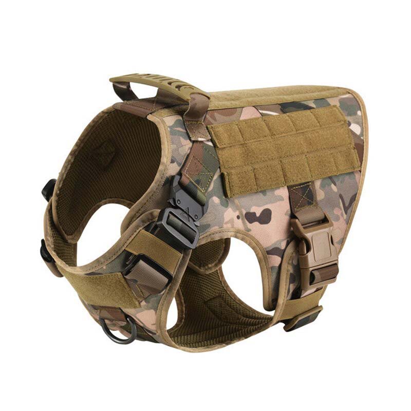Camouflage K9 Tactical harness for German Shepherd dog, Military dog harness - GSD Colony shop