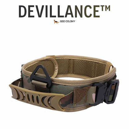 Devillance GSD Colony Tactical Collar for Working Dogs, Camouflage Color