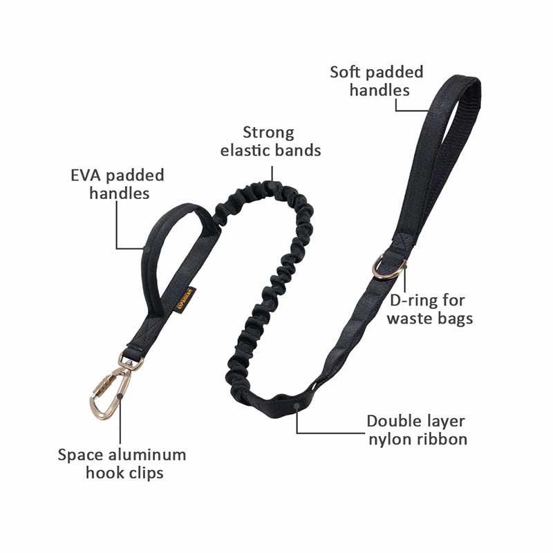 Features of GSD Colony Dog Leash With Double Handle and Carabiner 