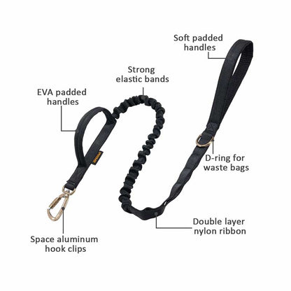 Features of GSD Colony Dog Leash With Double Handle and Carabiner 