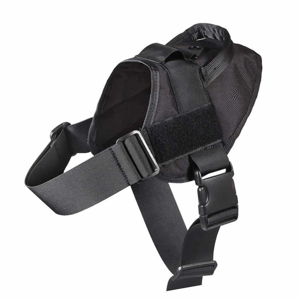 German Shepherd Black Tactical Harness for K9 Dogs With Handle No Pull Effect GSD Colony