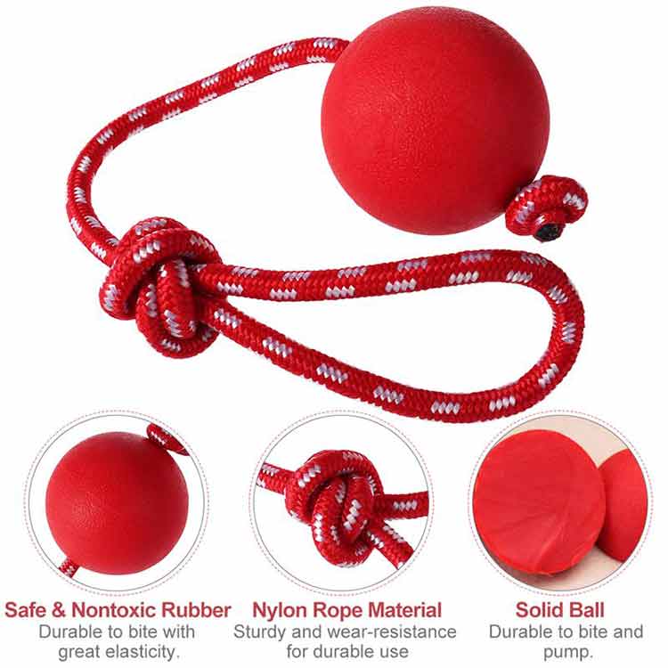 German Shepherd Dog Training Ball With Rope - GSD Colony Shop