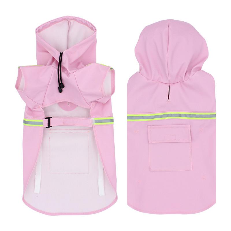 German Shepherd dog waterproof pink raincoat - GSD Colony