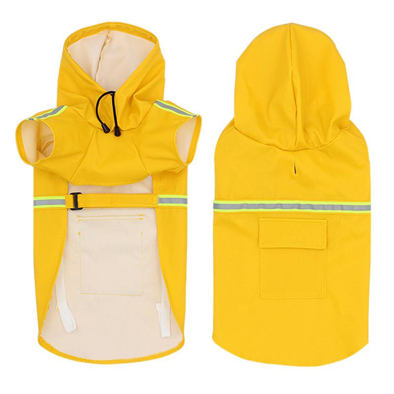 German Shepherd dog waterproof yellow raincoat - GSD Colony