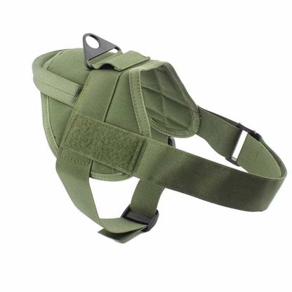 German Shepherd Dog Green Tactical Harness for K9 Dogs With Handle No Pull Effect GSD Colony