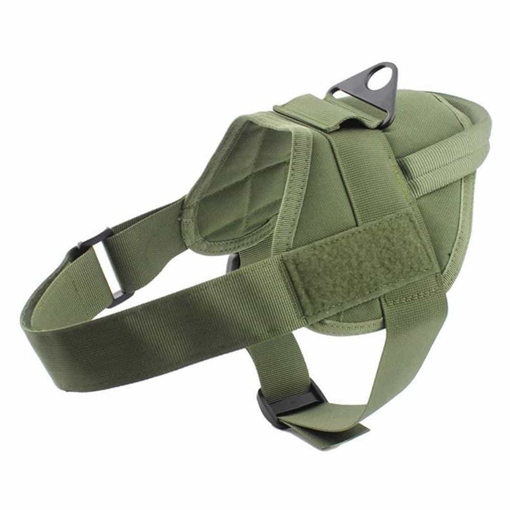 German Shepherd Green Tactical Harness for K9 Dogs With Handle No Pull Effect GSD Colony