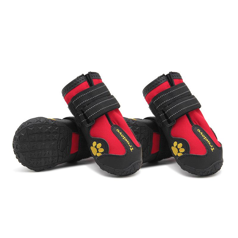 German Shepherd Red Paw Shoes, Dog Protection Boots -Gsdconoly.com
