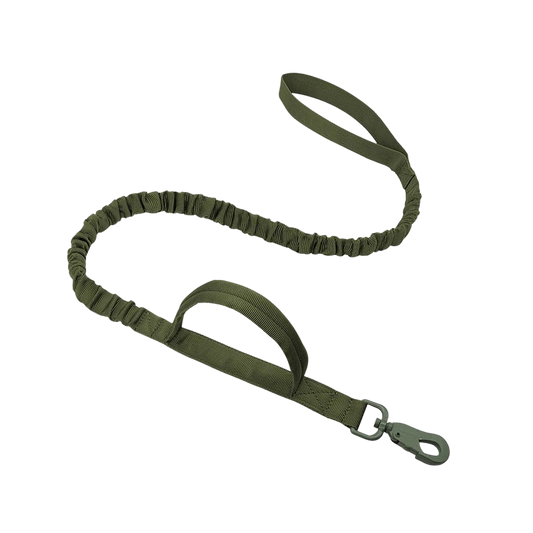 German Shepherd two handle tactical leash