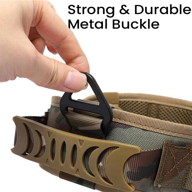 GSD Colony Tactical Working Dog collar With Safe Metal Buckle