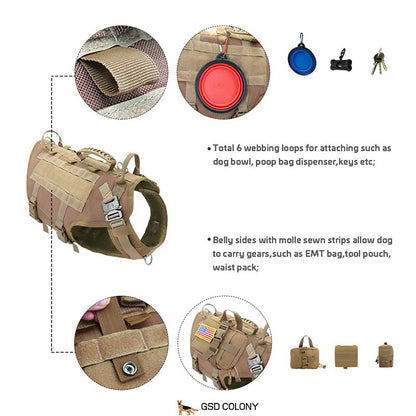 Premium features of AIRLIFTE tactical GSD harness