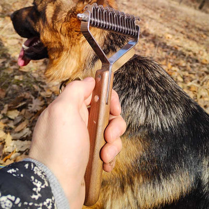 Professional grooming brush for German Shepherds
