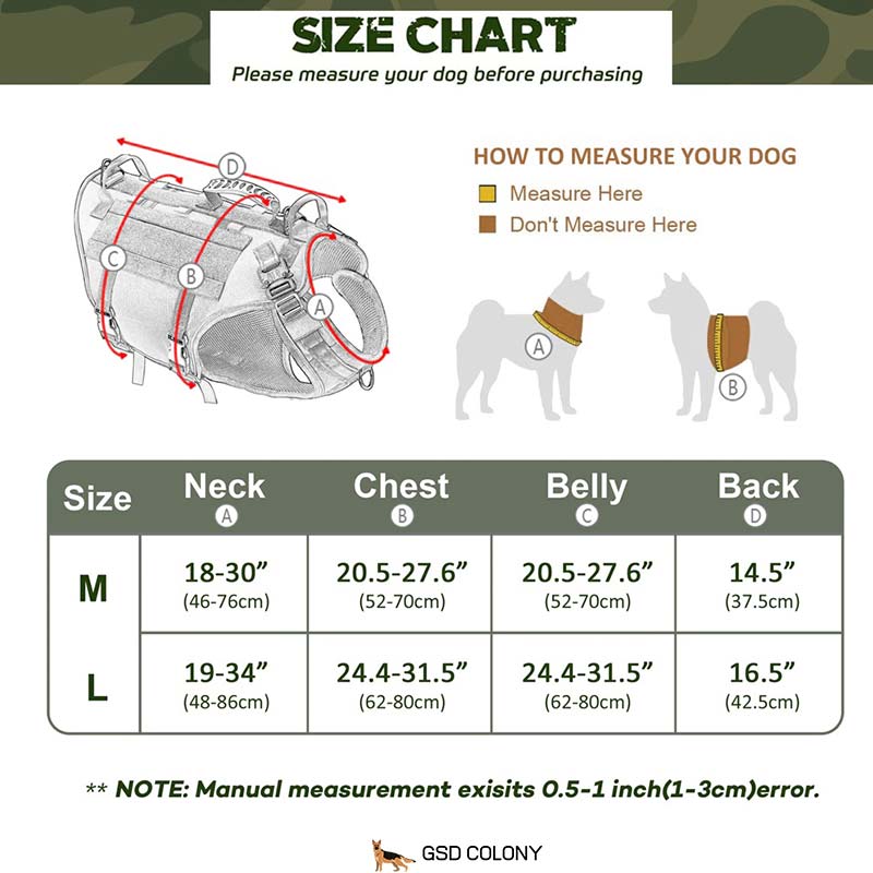 Harness size 2025 for german shepherd