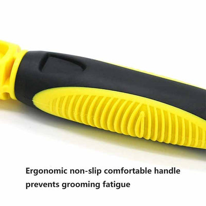 Yellow Stainless Steel Double Sided, German Shepherd Grooming Brush - GSD Colony Shop